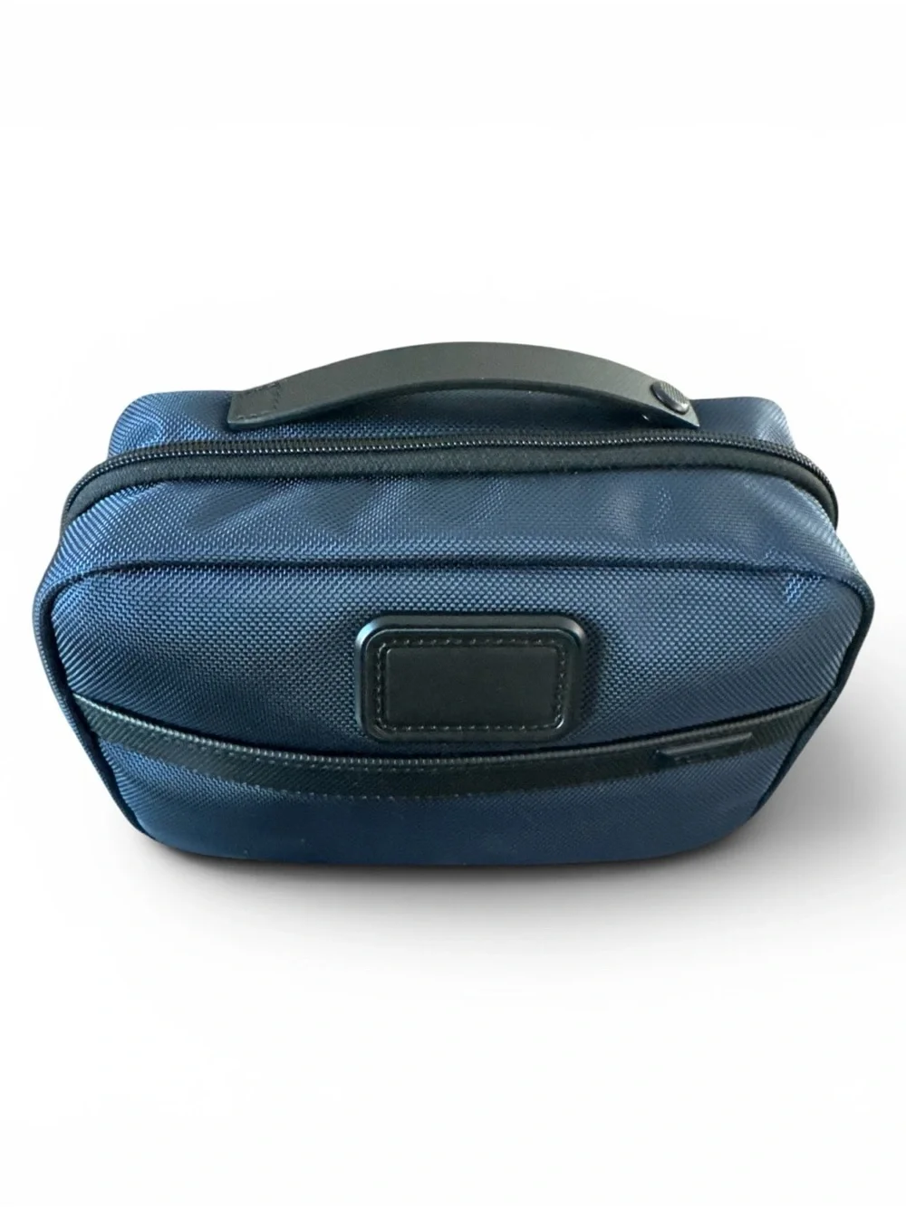 TUMI Alpha 3 Split Travel Kit Blue NWT Ballistic Nylon Toiletry Leather Handle